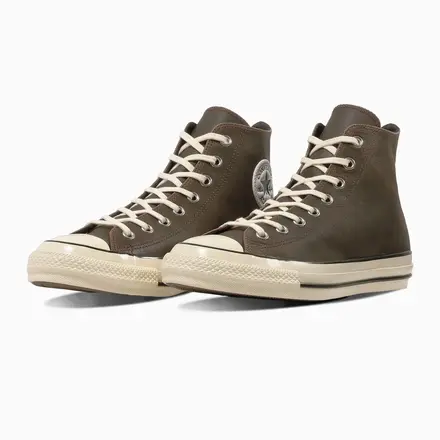 【国内10月16日発売予定】 コンバース オールスター エイジド クラックドレザー HI バーントブラウン (31319290)(31319290)