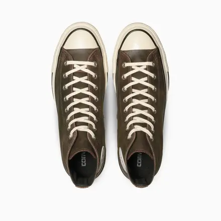 【国内10月16日発売予定】 コンバース オールスター エイジド クラックドレザー HI バーントブラウン (31319290)(31319290)