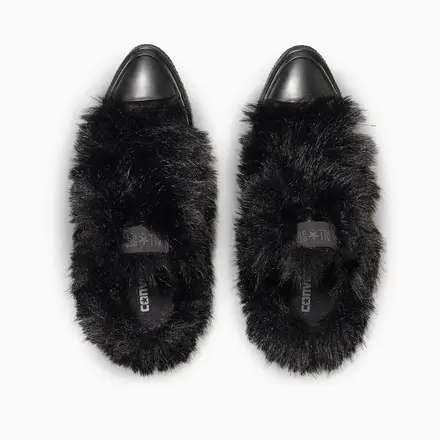【国内10月16日発売予定】コンバース オールスター ポインテッドトウ ボリュームファー スリップ OX 2色
