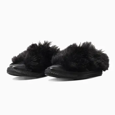 【国内10月16日発売予定】コンバース オールスター ポインテッドトウ ボリュームファー スリップ OX 2色