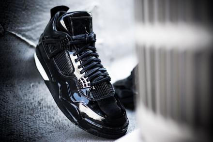 美品 Nike Air Jordan 11LAB4 ブラック/ホワイト-